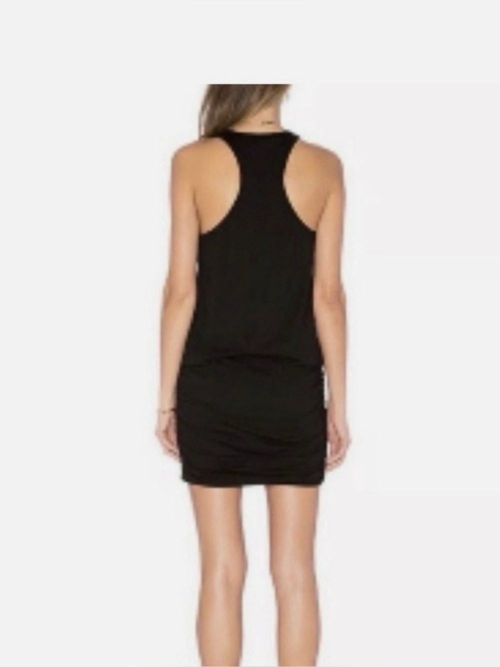 Michael Stars Racer Back Ruched Dress - Picture 4 of 9
